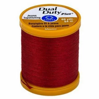 Dual Duty Plus Jeans&Topstitch 60yds, Barberry Red (Box of 3)