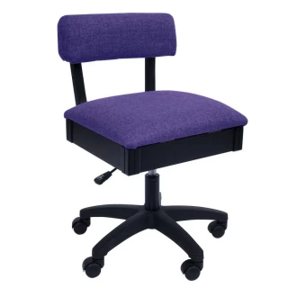 H8160 Arrow Adjustable Height Hydraulic Sewing and Craft Chair - Royal Purple