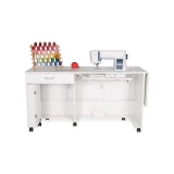 Arrow Christa Sewing Cabinet With Manual Lift (White - Vinyl Laminate)