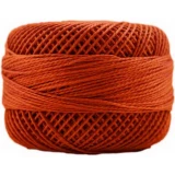 Perle Cotton Sz8 10gm 10ct MEDIUM ORANGE SPICE BOX10