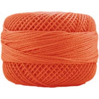 Perle Cotton Sz8 10gm 10ct TANGERINE BOX10