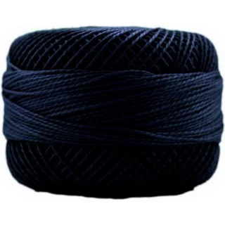 Perle Cotton Sz8 10gm 10ct VERY DARK NAVY BOX10