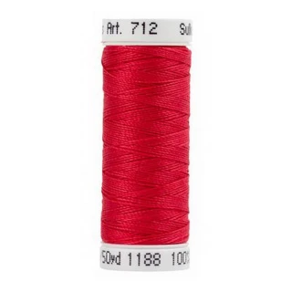 Sulky12wt Cotton Petites 50yds - Red Geranium (Box of 3)