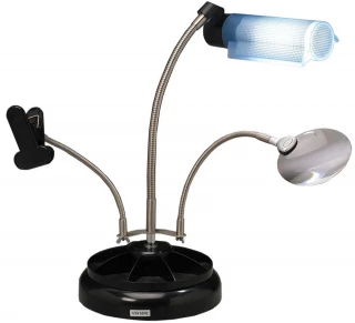 Simplicity Organizer Lamp With Magnifier with Daylight Spetrum SHCOL1